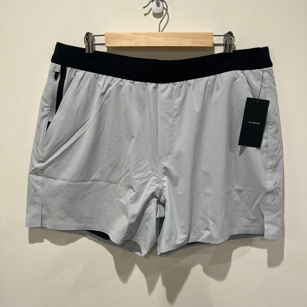 Ten Thousand Interval Short Lined Mens XXL Gray 5"‎ Inseam Athletic Gym Workout